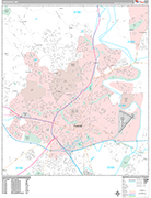 Frederick Wall Map Premium Style