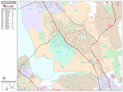 Fremont Wall Map Premium Style