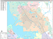 Fremont  Wall Map Premium Style