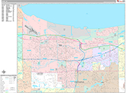 Gary  Wall Map Premium Style