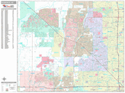 Glendale Wall Map Premium Style
