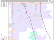 Greenwood Wall Map Premium Style