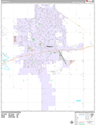Hanford Wall Map Premium Style
