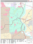 Hartford Wall Map Premium Style