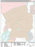 Hempstead Wall Map Premium Style