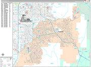 Henderson  Wall Map Premium Style