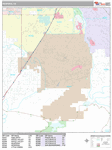 Hesperia Wall Map Premium Style