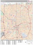 Indianapolis  Wall Map Premium Style