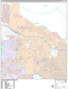 Indio Wall Map Premium Style