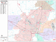 Jackson Wall Map Premium Style
