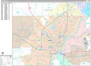 Jackson  Wall Map Premium Style