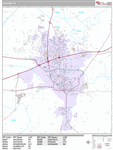 Jackson  Wall Map Premium Style