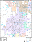 Joplin  Wall Map Premium Style