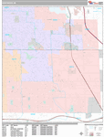 Kentwood Wall Map Premium Style