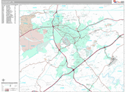 Kingsport Wall Map Premium Style