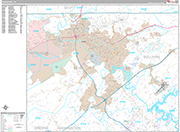 Kingsport Wall Map Premium Style