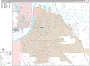 Lafayette  Wall Map Premium Style