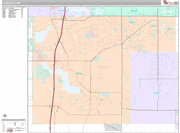 Lakeville  Wall Map Premium Style