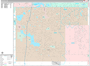 Lakeville  Wall Map Premium Style
