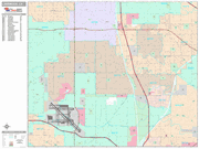 Lakewood Wall Map Premium Style