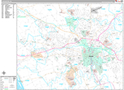 Lancaster  Wall Map Premium Style