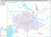 Lawrence  Wall Map Premium Style