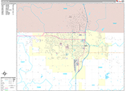 Lawton Wall Map Premium Style