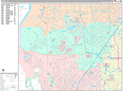 Lenexa  Wall Map Premium Style