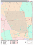 Levittown Wall Map Premium Style