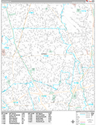 Levittown  Wall Map Premium Style