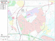 Levittown Wall Map Premium Style