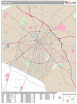 Lexington  Wall Map Premium Style