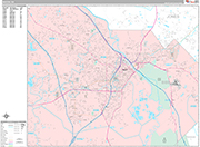 Macon Wall Map Premium Style