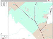 Madera Wall Map Premium Style