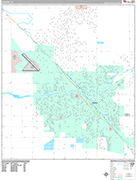 Madera Wall Map Premium Style