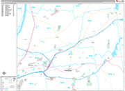 Manchester  Wall Map Premium Style