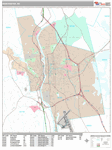 Manchester Wall Map Premium Style