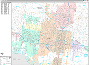McAllen  Wall Map Premium Style