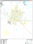 Merced  Wall Map Premium Style