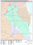 Mesquite Wall Map Premium Style