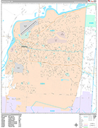 Middletown  Wall Map Premium Style