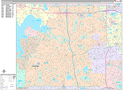 Minnetonka  Wall Map Premium Style