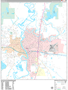 Monroe  Wall Map Premium Style