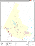 Montpelier Wall Map Premium Style