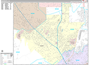 Murrieta  Wall Map Premium Style