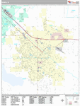 Nampa Wall Map Premium Style