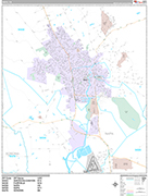 Napa Wall Map Premium Style