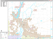 Noblesville  Wall Map Premium Style