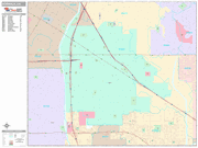 Norwalk Wall Map Premium Style