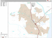 Novato Wall Map Premium Style